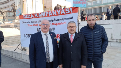 LGBT DERNEKLERİNİN KAPATILMASI İÇİN İMZA KAMPANYASI DÜZENLEDİK.